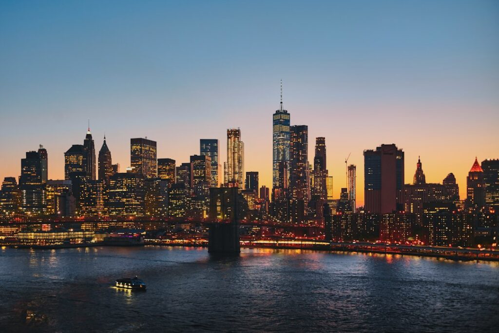 Manhattan skyline in New York City