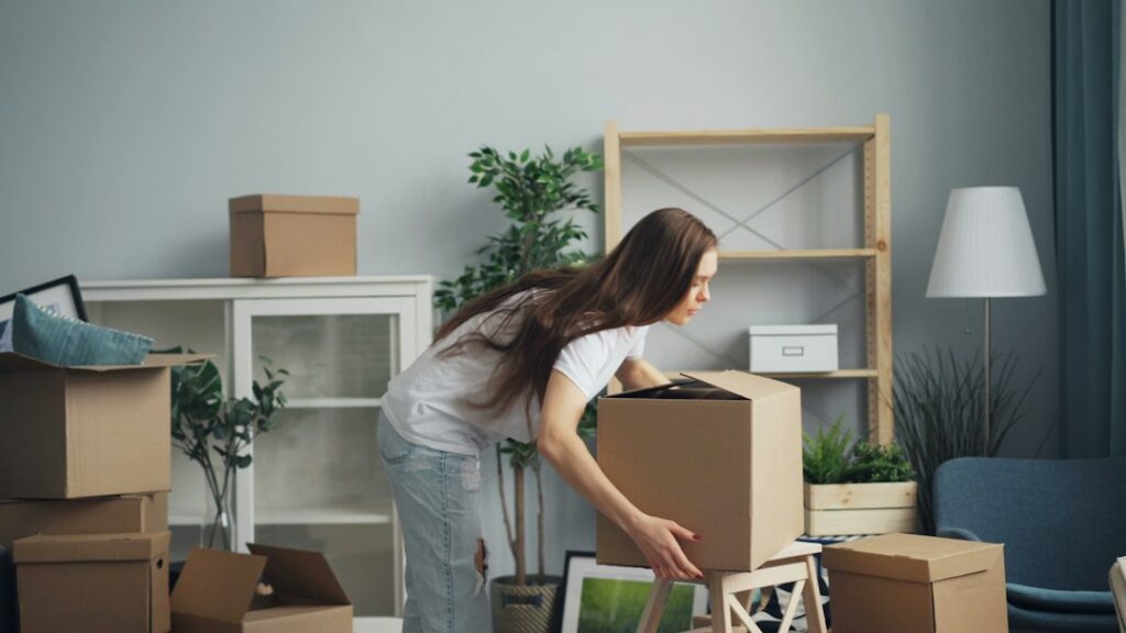 Packed moving boxes ready for a move