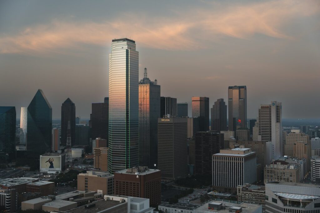 High-rise buildings in Uptown Dallas